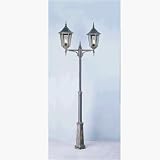Valencia Grande Black & Gold Twin Head Lamp Post 2.9 Metre