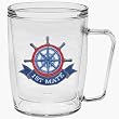 First Mate 18 oz Insulated Coffee Mug, Clear