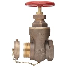 Dixon RWDGV250F Brass Wedge Disc Gate Valves, 2-1/2" NPT Female x NST Male