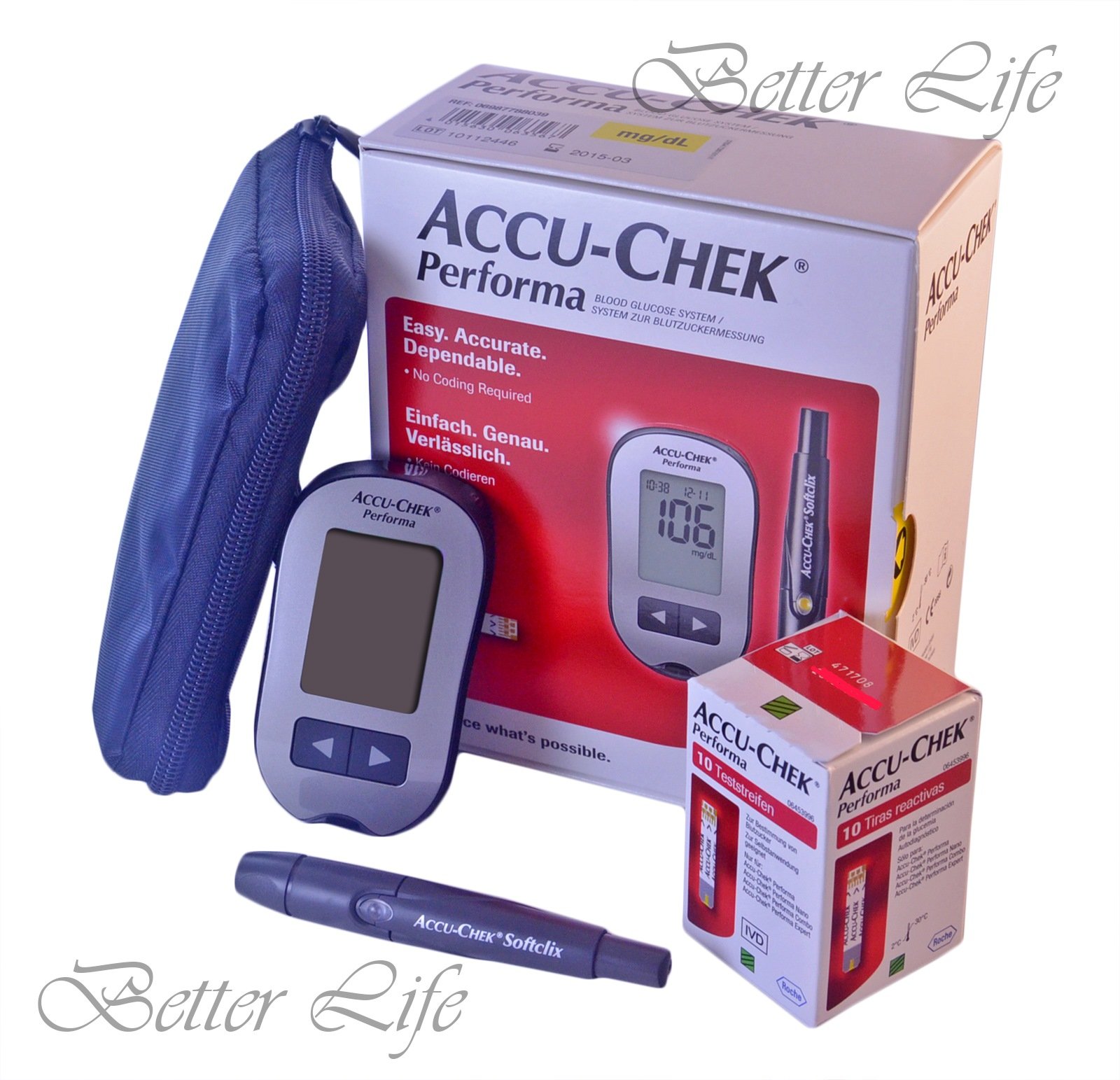 Galleon Accu Check Performa Kit Diabetes How To Test Blood Sugar