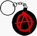 Anarchy Punk Rubber Keychain