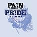 Lacrosse: Pain is Temporary Heavyweight Cotton Tee
