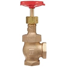 Milwaukee Valve 582 Series Bronze Globe Valve, Class 300, Elbow, Union Bonnet, NPT Female