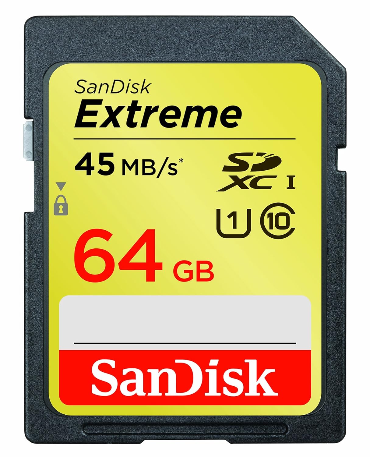 SanDisk Extreme 64GB SDXC UHS-1 Flash Memory Card Speed Up To 45MB/s- SDSDX-064G-X46