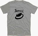 THANKS FOR THE THRILL michael jackson T Grey XXXL