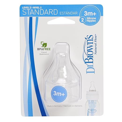 Dr. Brown's 2 Natural Flow Level 2 Standard Nipple