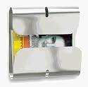 Wall-Mounted Magazine Holder (Stainless steel) (13 1/2"H x 13 1/2"W x 3 1/4"D)