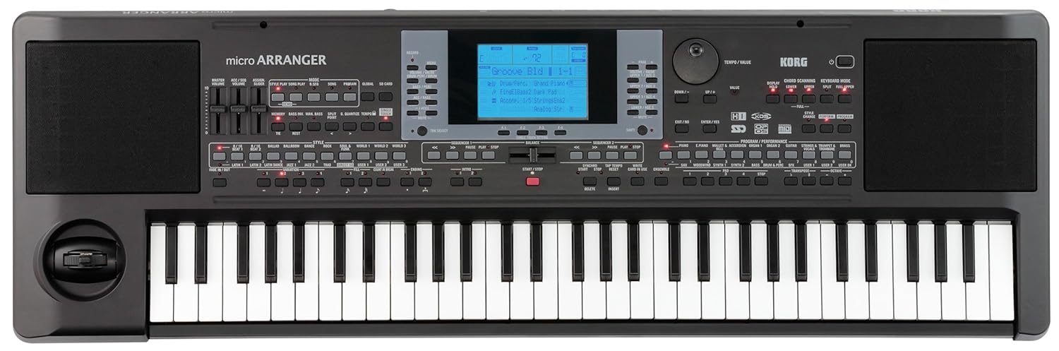 Amazon.com: Korg    microARRANGER 61 Mini Key Portable Keyboard ...