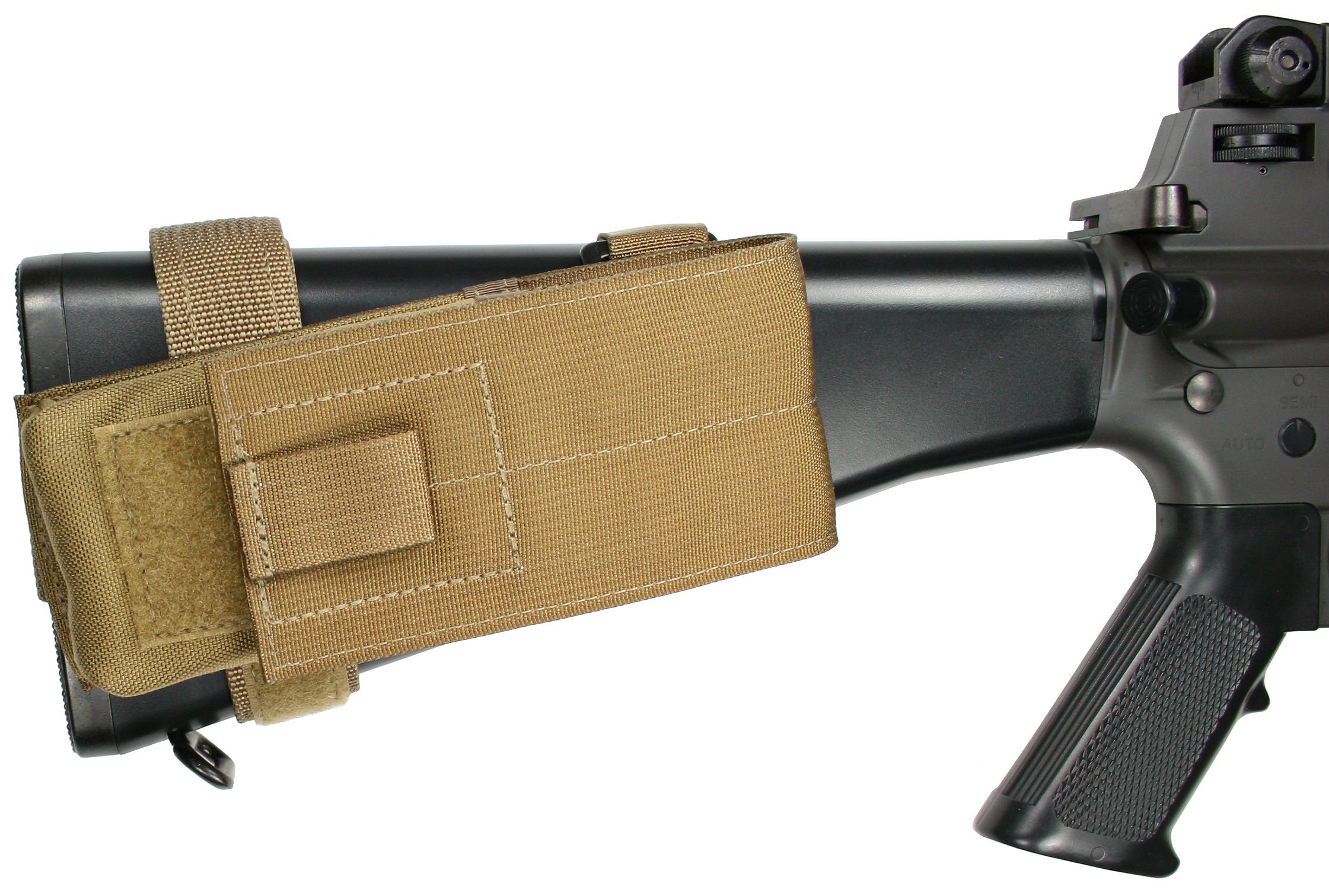 Specter Gear Fixed Stock M16 and AR15 Buttstock Magazine Pouch with
