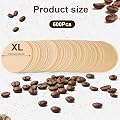 Prudiut 600pcs XL Replacement Coffee Filter Paper
