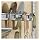 Triton Products 1710 Storability Combination Rail Kit 31-Inch W Gray Epoxy Coated Steel with 6 Heavy-Duty Assorted Rail Hooks