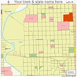 Street & Road Map of River Forest, Illinois IL - Printed poster size wall atlas of your home town