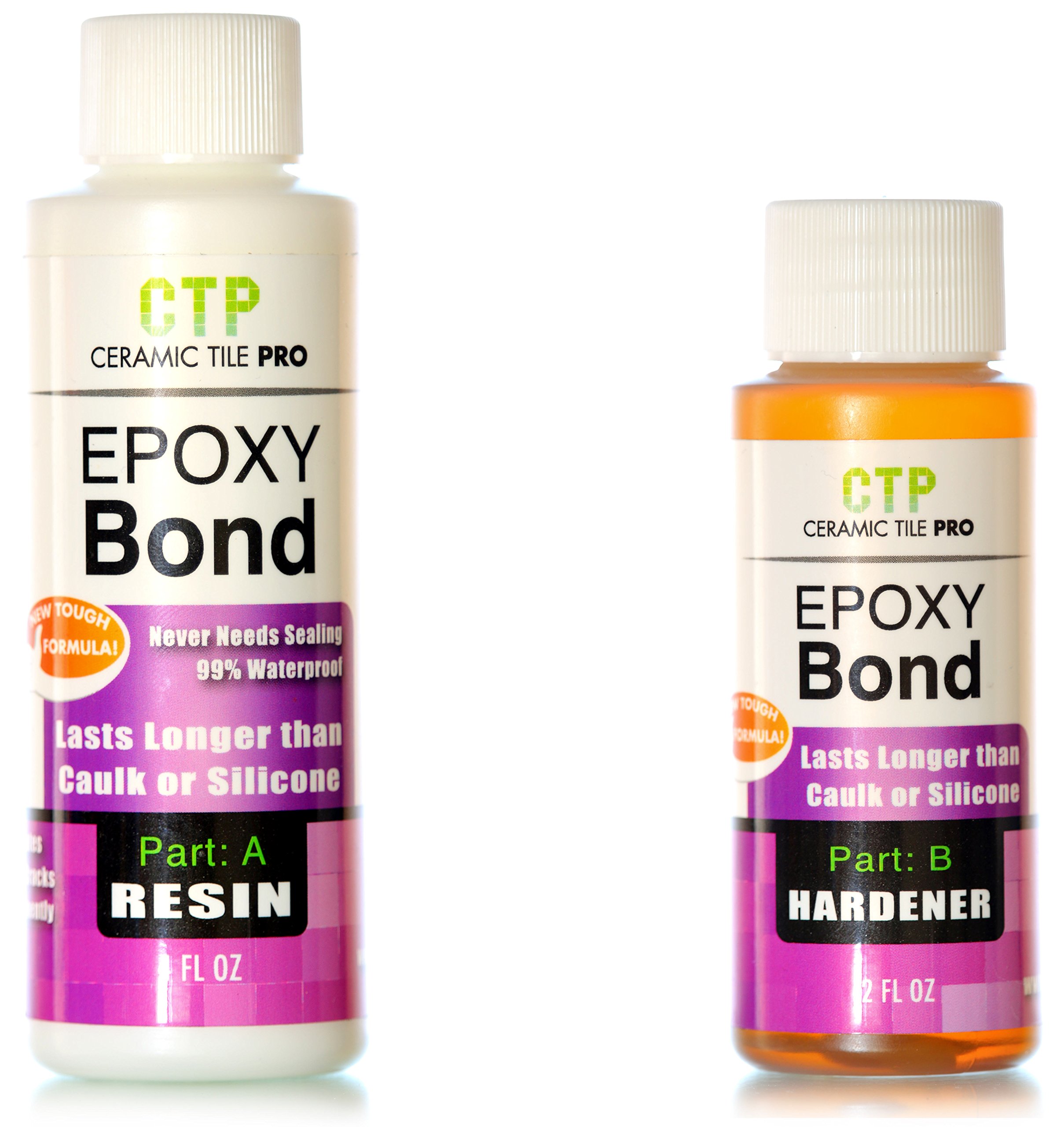 CeramicTilePro Epoxy Bond Shower Floor & Tub Repair Caulk and Silicone