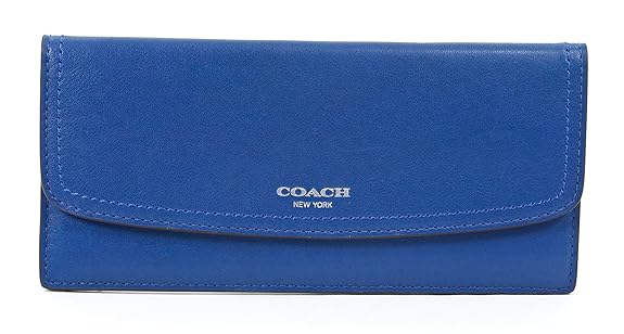 blue coach wallets