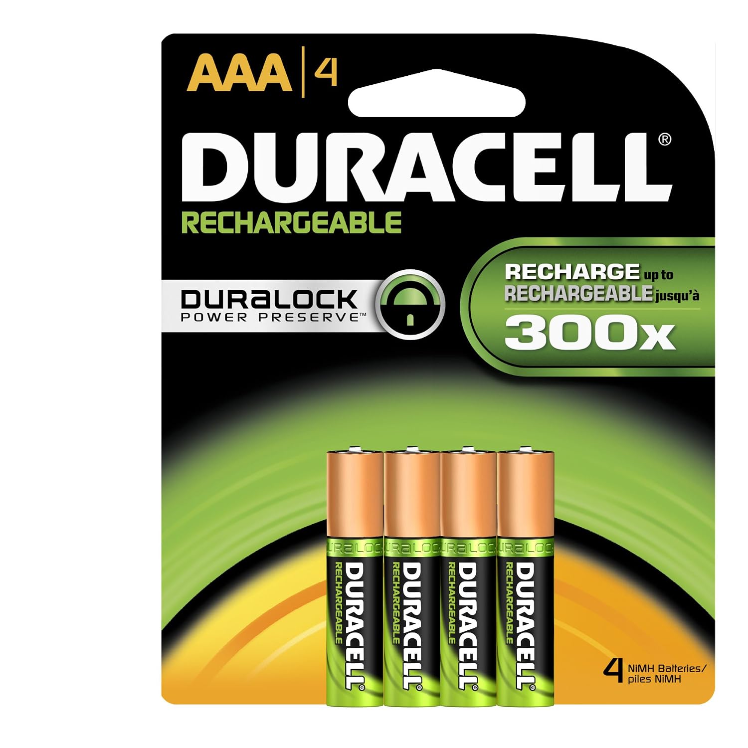 Duracell Rechargeable Aaa Batteries 4 Count (Pack of 2) $9.99