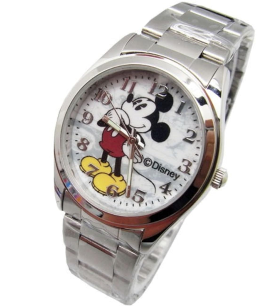 Disney Unisex Watch Mickey Mouse "Vintage". Analog Large Display. Glow