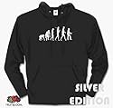 SILBER EDITION ANGLER EVOLUTION angeln Kapuzen-Sweat-Shirt