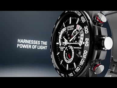 Visit store to see product video: Citizen-Eco-Drive-Nighthawk Men Watch