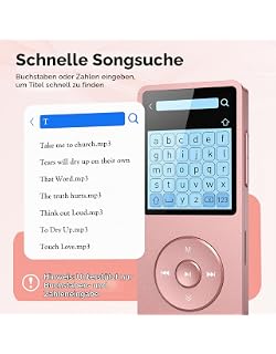 TOP MP3 Player AGPTEK 64GB MP3 Player Bluetooth 5