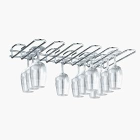 Paderno World Cuisine Chromed Steel Wall Mounted Glass Rack
