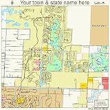 Huge Street & Road Map of Royal Palm Beach, Florida FL -
Printed poster size wall atlas of your home