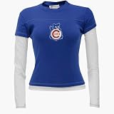Chicago Cubs Womens Long Sleeve Double Layer 1968 T-Shirt by 5th & Ocean