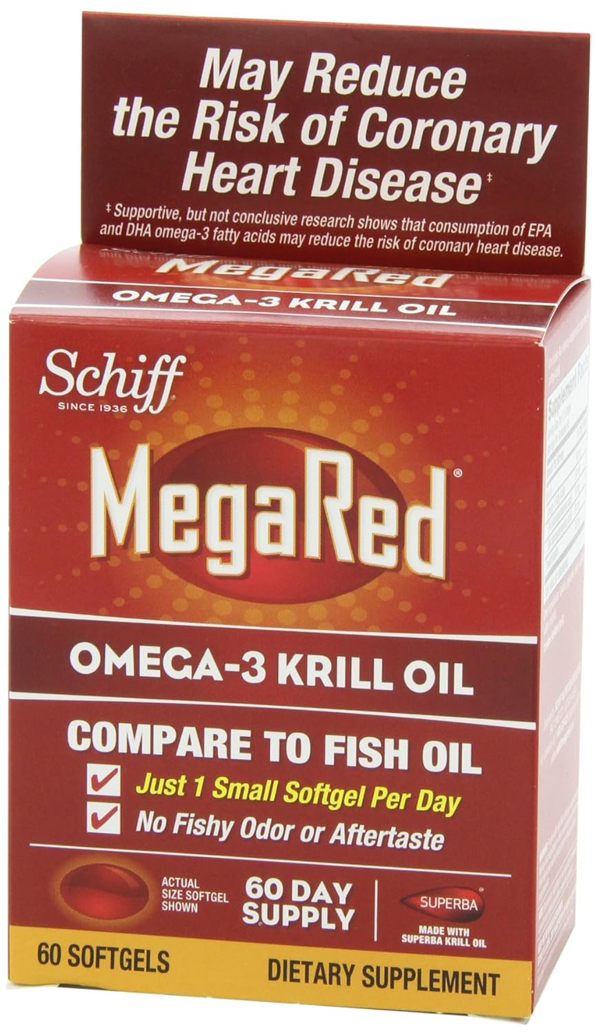 NEW MegaRed Omega3 Krill Oil Supplement 300 mg 60 Count 20525104342 eBay