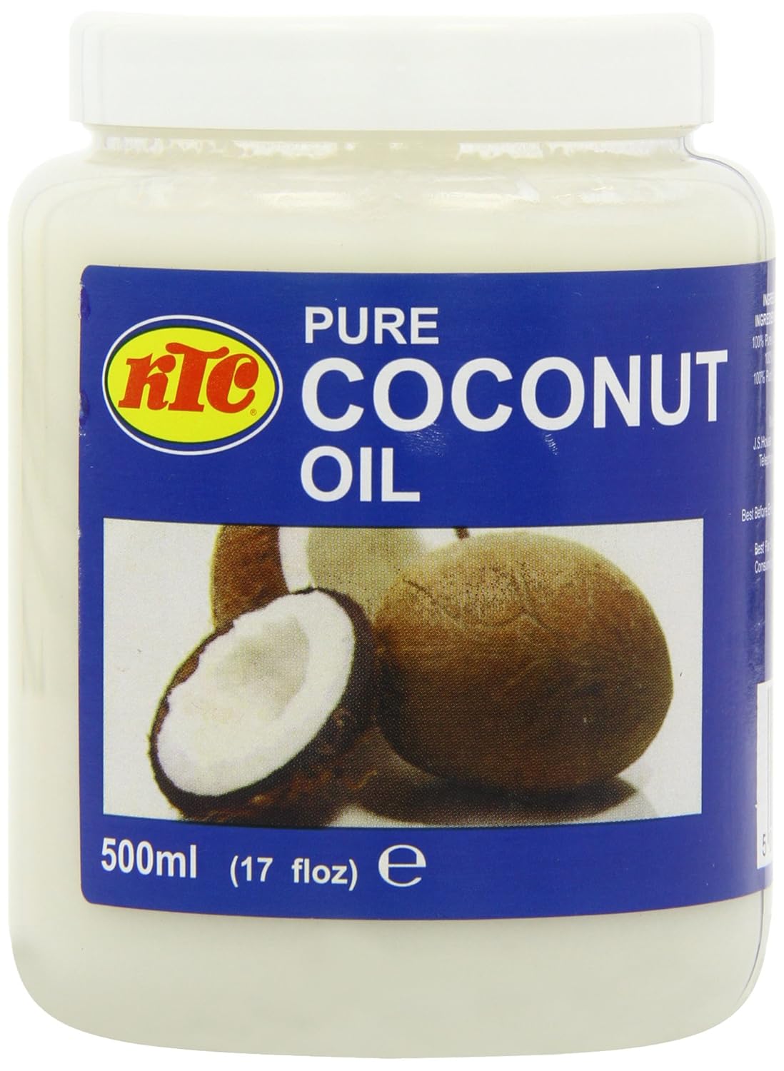 KTC Pure Refined Coconut Oil 500ml British Shop Angielski Sklep