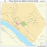 Huge Street & Road Map of Milford, New Jersey NJ - Printed
poster size wall atlas of your home town