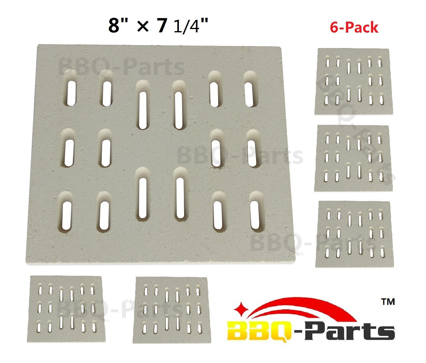 Replacement Fit for Members Mark Gas Grill Flame Tamers 6 Pack Part 97501