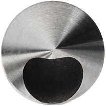 Magafor 414 Series Cobalt Steel Double-End Countersink, Uncoated (Bright) Finish, Zero Flute, 82 Degrees, 0.25" Shank Diameter, 0.25" Body Diameter