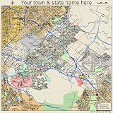 Huge Street & Road Map of Irvine, California CA - Printed
poster size wall atlas of your home town