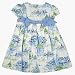 Florence Eiseman sialboat print dress w/ribbon empire waist