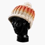 Spacecraft Greyhound Beanie, Cream/Orange