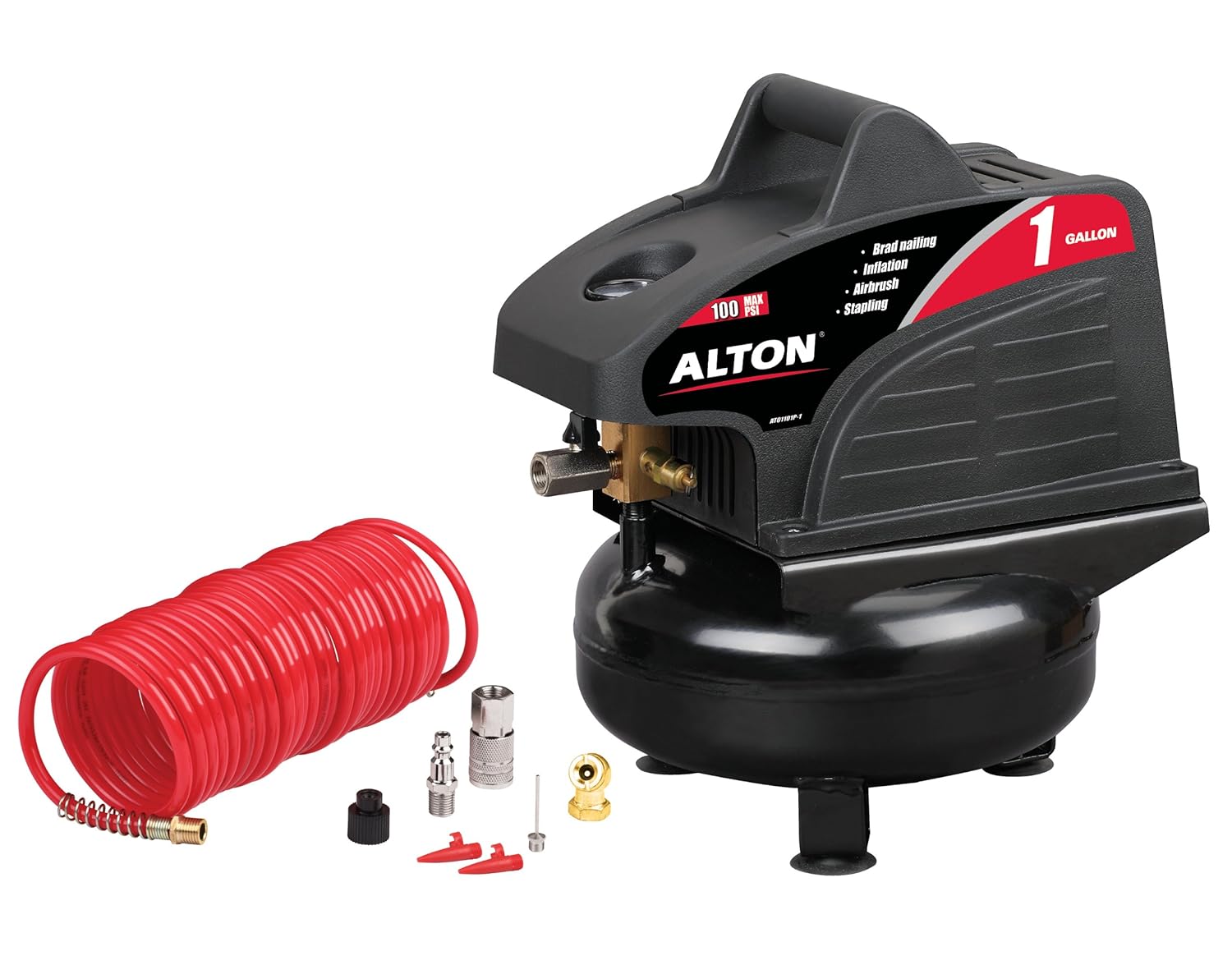 Alton AT01101P 1 1 Gallon Portable Pancake Tank Oil Free Air Compressor