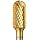 PFERD Cylindrical Carbide Bur, TiN Finish, Double Cut, Radius End