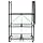Origami R5-01W General Purpose 4-Shelf Steel Collapsable Storage Rack with Wheels, Large