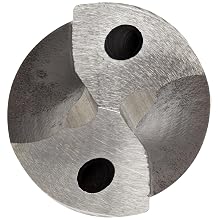 Cleveland 927E High Speed Steel Taper Shank Drill Bit, Extra Length, Coolant Through, Black Oxide, Morse Taper Shank, 118 Degree Notched Point