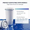 BOGDA Water Filter Replacement Fit for Zero Pitcher and Dispenser ZR-001 ZR-004 ZP-006 ZR-017