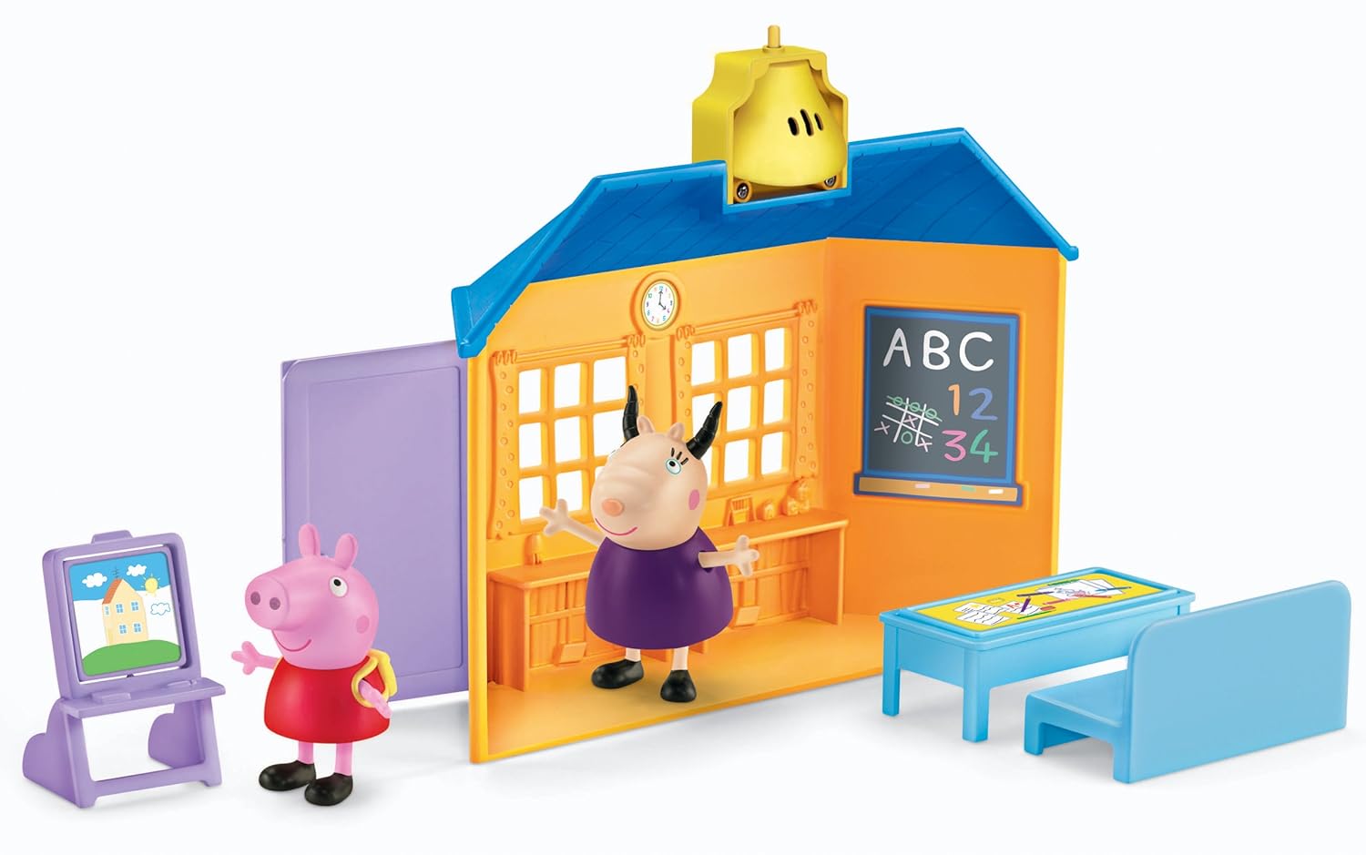 NEW Peppa Pig School house Favorite Places Playset Madame ...
