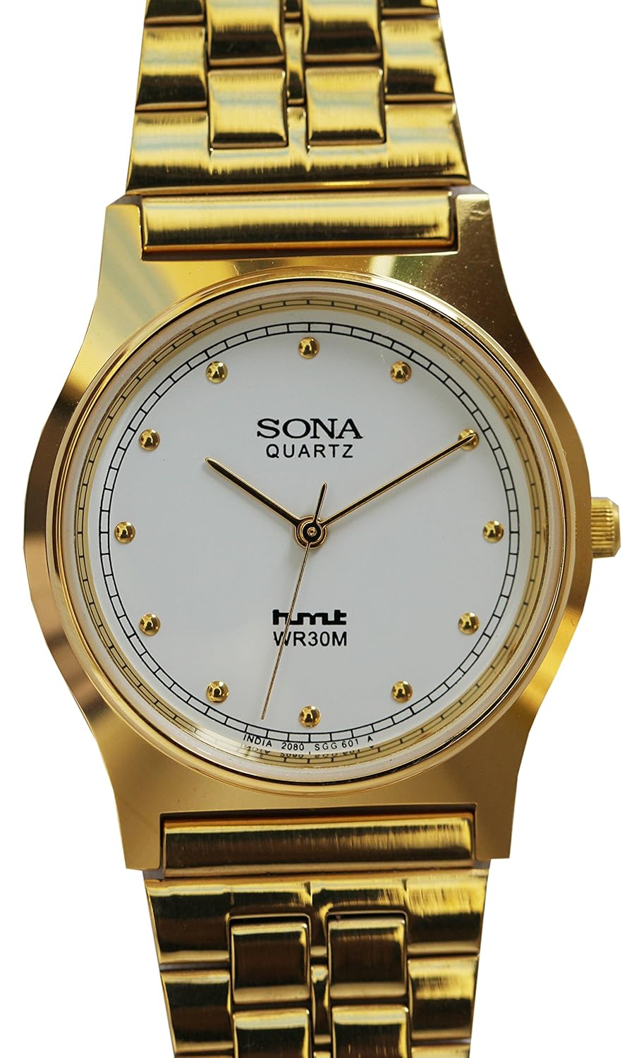 HMT Quartz Analog White dial Men watch SGG 601 available at Amazon for