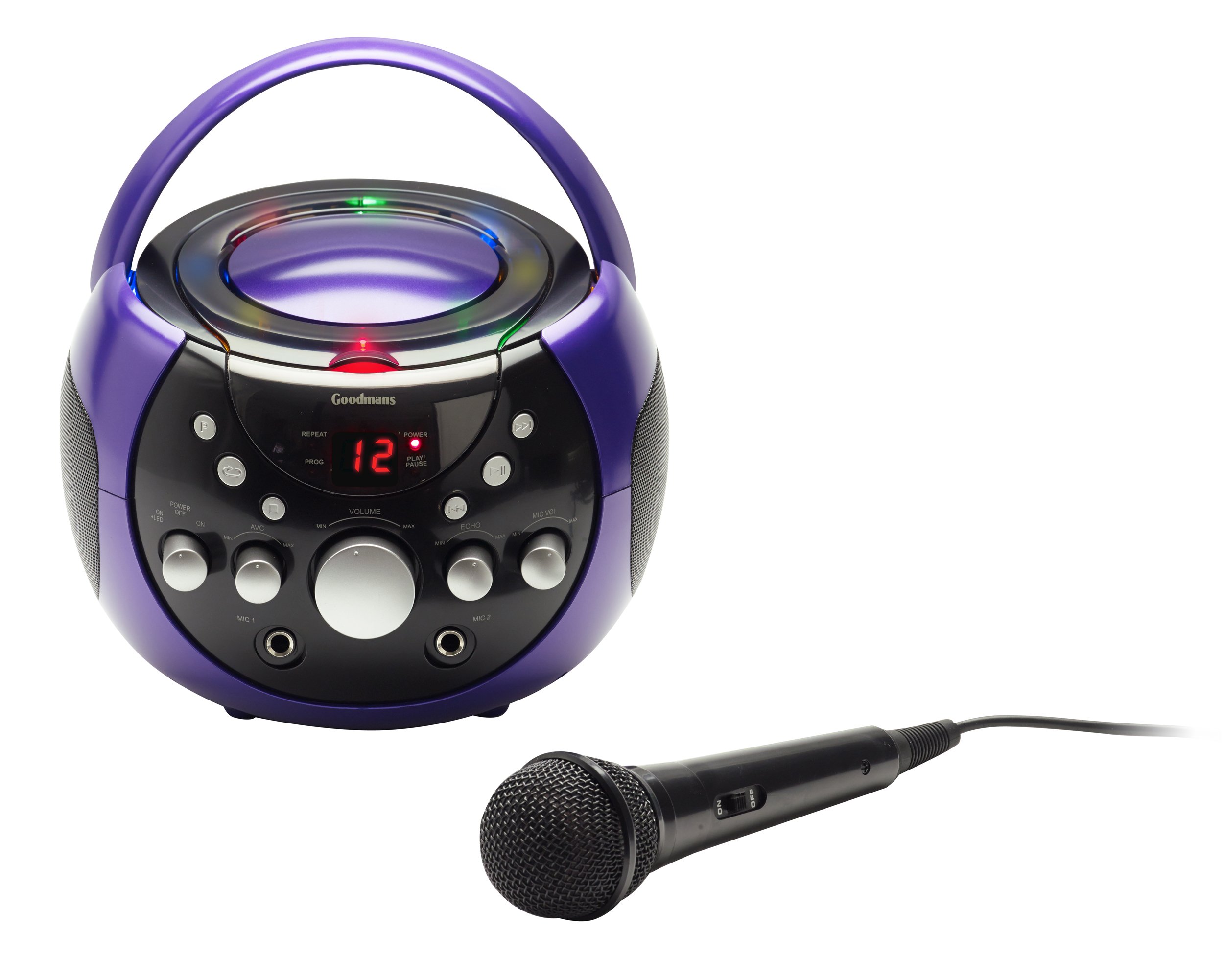 Goodmans XB9CDG Karaoke Machine with LED Lights eBay