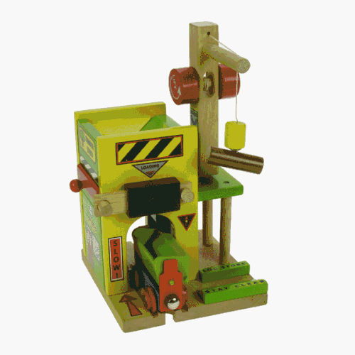 Childrens Toyshop  Toys : Wooden Train Track Accessories - Log Loader (compatible with other leading brands) - Bigjigs Rail