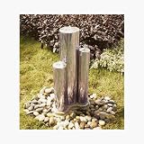 Trio Stainless Tubes Flowerbed Fountain
