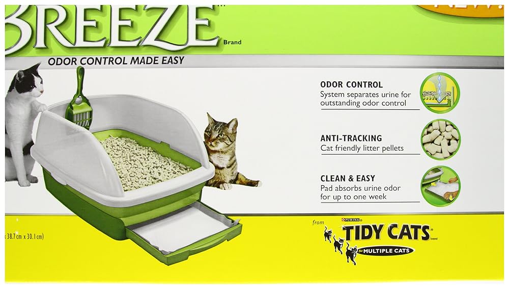 Tidy Cats Breeze Litter Box System for Multiple Cats, 1Count Kit, Free