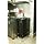 Continental H8322BK 23-Gallon Wall Hugger LLDPE Waste Receptacle with Handles, Rectangular, Black