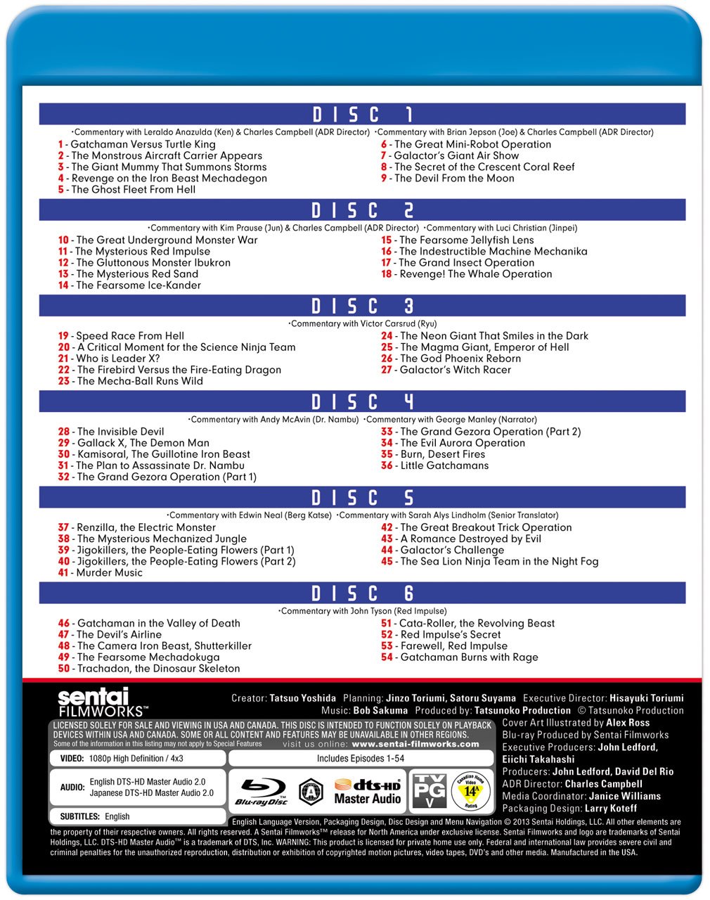 Gatchaman The Complete Collection REGION LOCKED AnimeBlurayUK