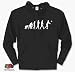 VOLLEYBALLER EVOLUTION volley volleyball Kapuzen-Sweat-Shirt S-XXL Schwarz M