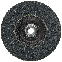 PFERD Polifan SG Abrasive Flap Disc, Type 27, Threaded Hole, Phenolic Resin Backing, Zirconia Alumina
