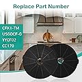 Kioozsy 2 Pack CFK1-TM Range Hood Charcoal Filter 